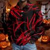 Men's Long Sleeve Loose Fit Casual T-Shirt for Halloween Party or Everyday Wear