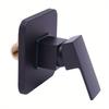 Shower Valves Wall Mount Copper Faucet Shower Rough-In Valve Bathroom Trim Kit Single Handle Tub Shower Valve Mixer, Matte Black