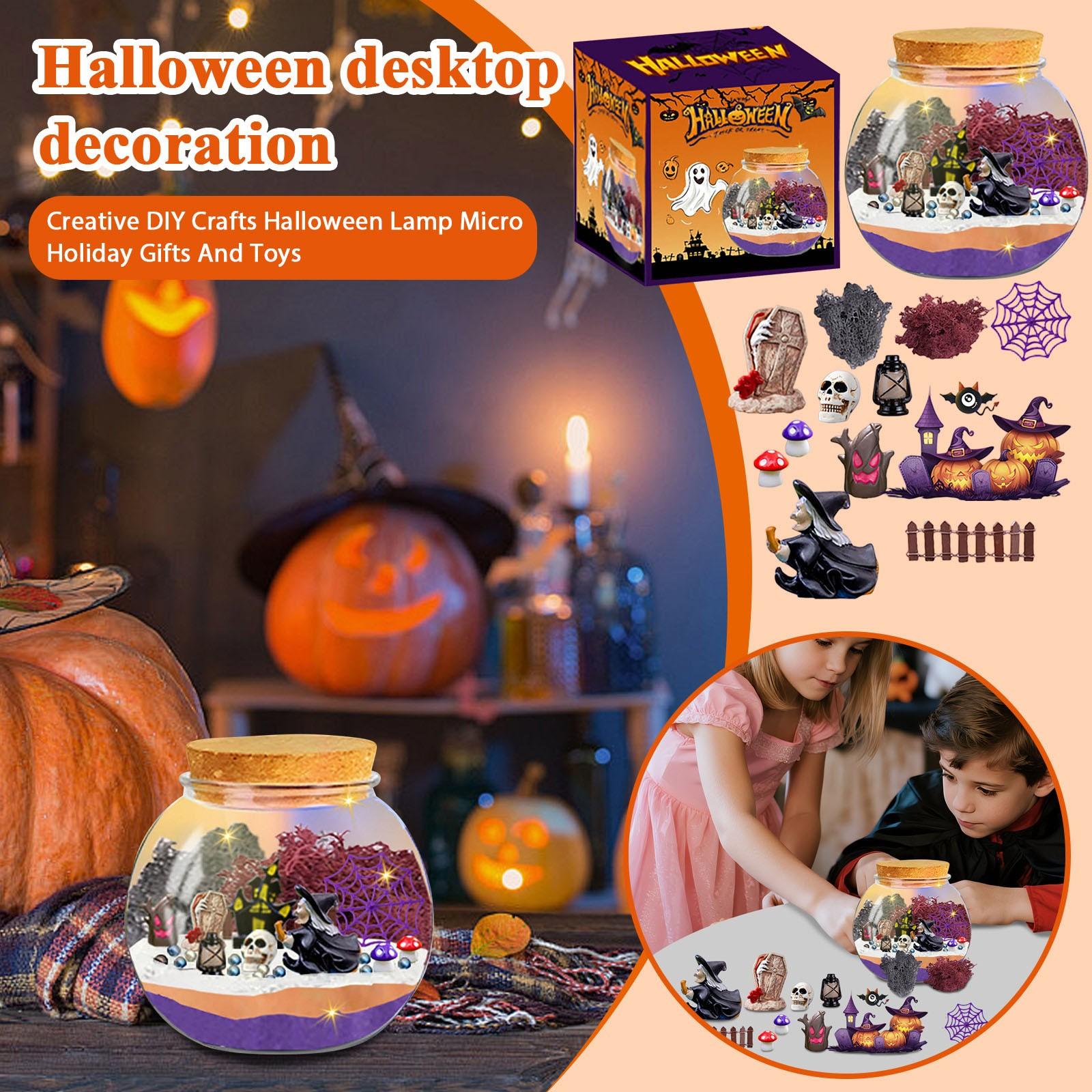 

Креативные поделки своими руками Хэллоуинская лампа Микро Праздничные подарки и игрушки One Size