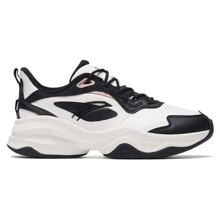 Anta Abrasion Resistant Breathable Low top Training Shoes Women's Black White 122317756-3