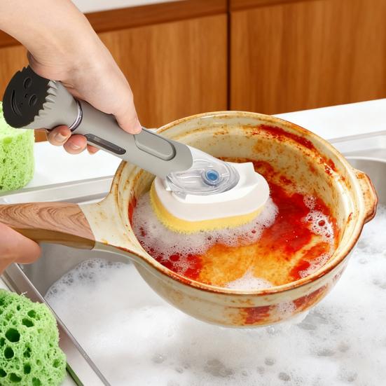 8 ks Náhradní houbičky na mycí tyčinku Neškrábavé Dvojí textura Mycí houbičky Náhradní Houbičky do myčky