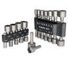 Hex Handle Air Screwdriver Set, 6.35mm, 9/14-piece Metric & Imperial Socket Head Drill Accessories