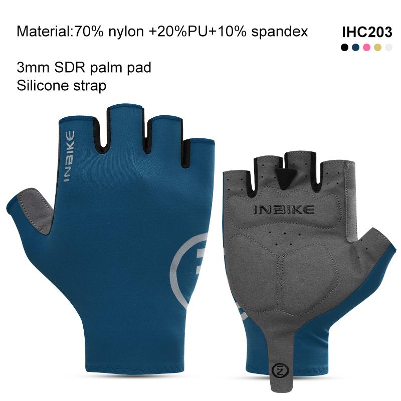 INBIKE Cycling Gloves Half Finger Summer Men Women MTB Gloves Shock-absorption Mountain Bike Sports Gloves Cycling Accessories 6