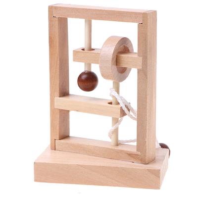 Nová stolní novinka 3D puzzle s dřevěným provazem IQ Mind String Hlavolam Hra pro dospělé Děti Učení dárků Vzdělávání Puzzle Hračka