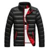 Casual, Warm, Stand Collar, Slim, Winter, Zip Coat, Outwear, Jacket, Top, Blouse