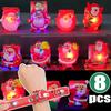 Christmas Glowing Snap Bracelet Father Christmas Sparkling Wristband Santa Claus Luminous Clap Bracelets Festival Carnival Prop
