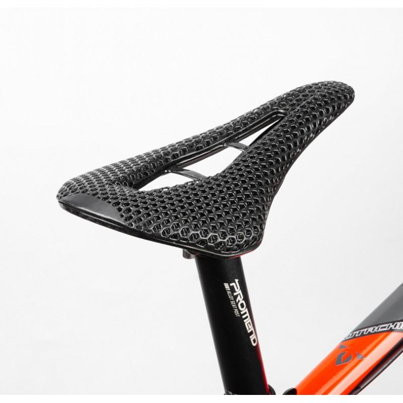 3D Printed Honeycomb Cushion Bike Saddle With Carbon Fiber Base Rails Road Cycling Comfort