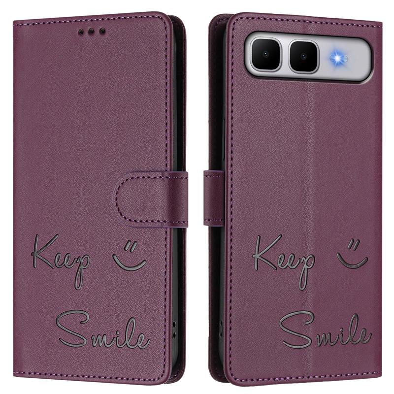 Für Infinix Smart 10 Plus Hülle Flip Etui auf Für Infinix Smart10 Plus Klassische Handy-Geldbörse Lederhülle X6725B Coque Rückseite