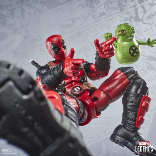 Hasbro Marvel Legends Maximum Series Deadpool, Deluxe Deadpool Comics Collectible 15cm Action Figure with 24 Accessories Including X-Force Doop (G0641