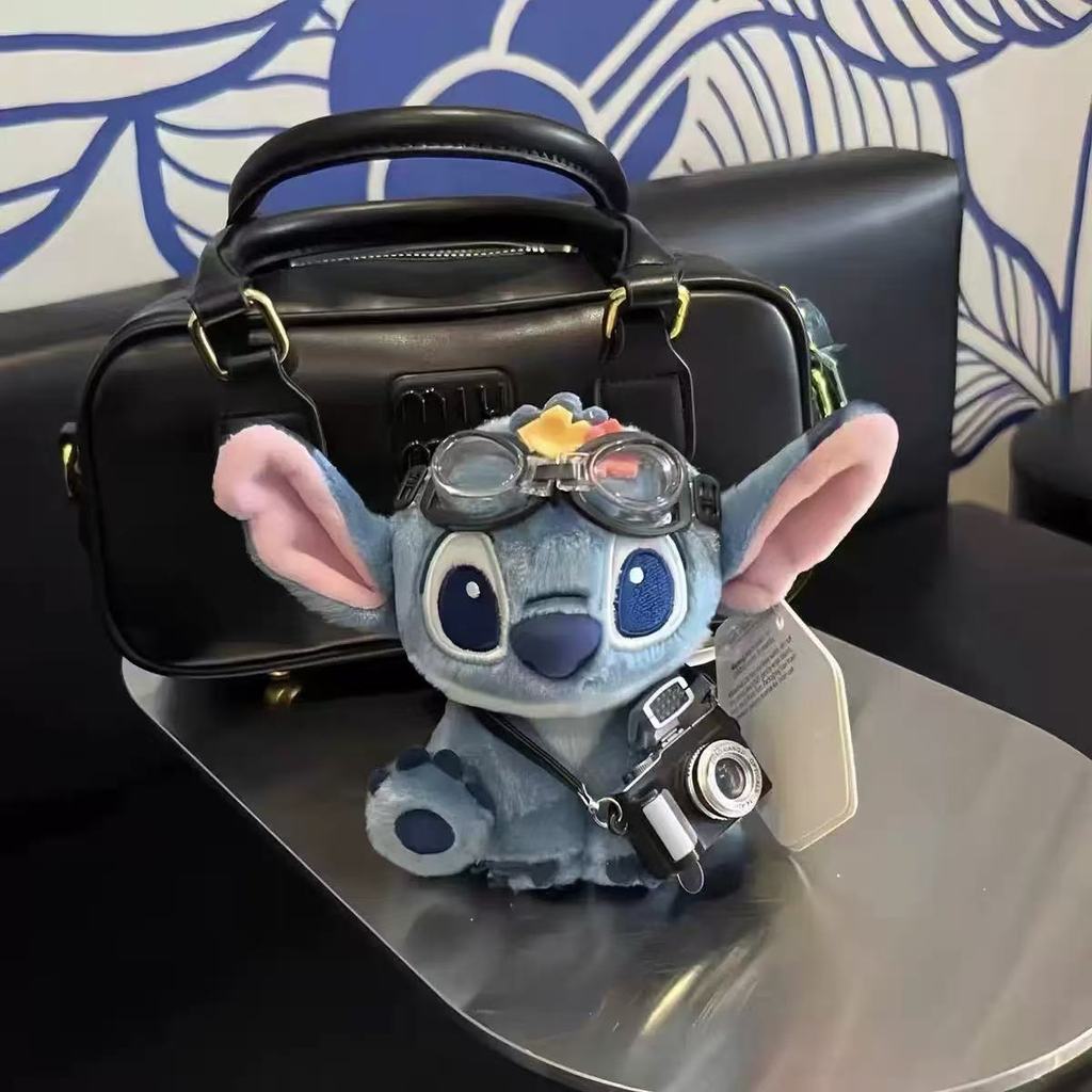 Lilo Stitch Plüsch Schlüsselanhänger mit Tiermuster für Rucksack und Tasche Dekoration