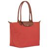 Longchamp Press Stud Closure Brand Logo Nylon Tote Bag Women Tote Bags Tomato-Red L1899089P94