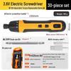 Taiyouqian Electric Screwdriver with Adjustable Torque & 30-Piece Set CN Plug (adapter Included)