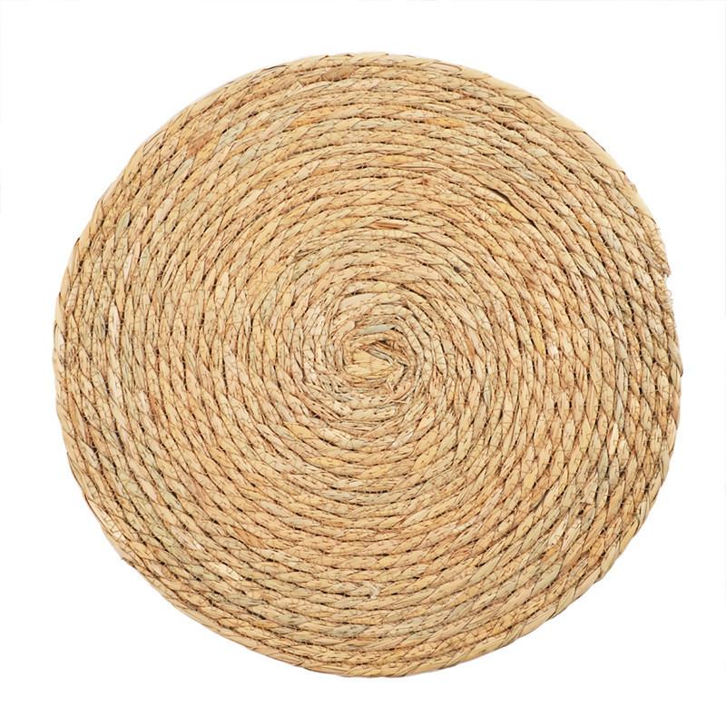 

Round Heat Insulation Mats Pot Mats Handwoven Rattan Placemats Heat Resistant for Dining Home Wedding Decor 20cm&2pcs