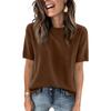 Women's Fashion Casual Round Neck Short Sleeve Shirt