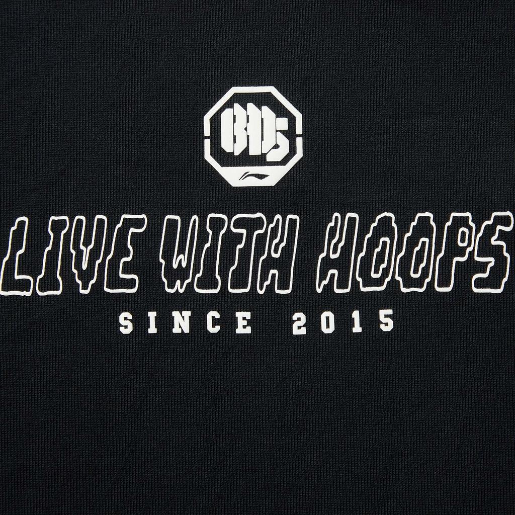 Li-Ning Loose Comfortable Versatile Short Sleeve T-Shirt Men Tops Black AHSV037-2