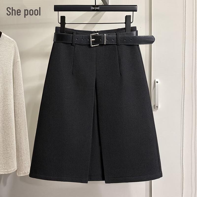 Women s High-Waist Pleated A-Line Skirt M