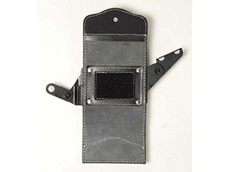 DEGNER Leather ETC Case with Bracket for Sportster Harley-Davidson (2004-2014), Black, SB-44