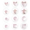 Geometric Pressing Spring Mold Handmade DIY Cutters for Biscuit Cookie Fondant Cake Heart Round Star Square Decorating Tools ZYF