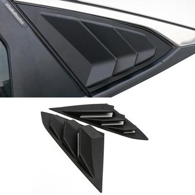 M63K-For Honda Civic 2016- Matt Black Rear Window Louvers Shutters Cover Trim