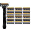 Durable 3-Layer Stainless Steel Safety Razor Blade for Easy Manual Hair Removal