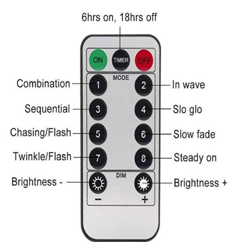 Kupferdraht Feuerwerk Led Draht Licht Fee Licht Dekoration Lampe mit 8 Explosionsmodi