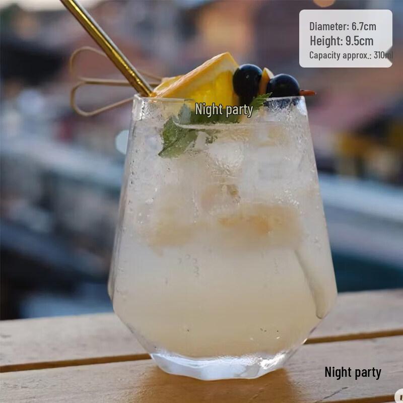 Trendy Ins Style Crystal Glass Tea Infuser Cup
