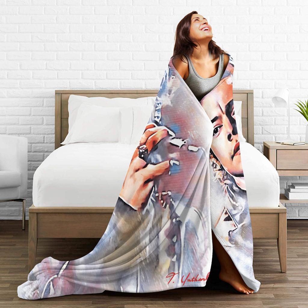 Singer Harryy S-Styles Plush Blanket Child Flannel Throw Blanket For Outdoor Warm Soft Design Quality Bedspread Present