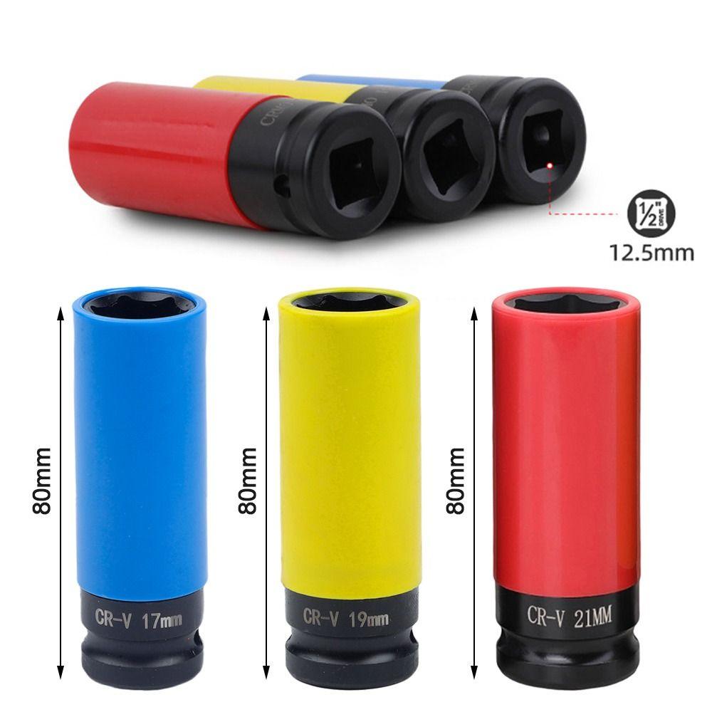 1Pcs 1/2 Inch Drive Wheel Protector Socket Deep Impact Socket  for Car Tire Bolt Removal