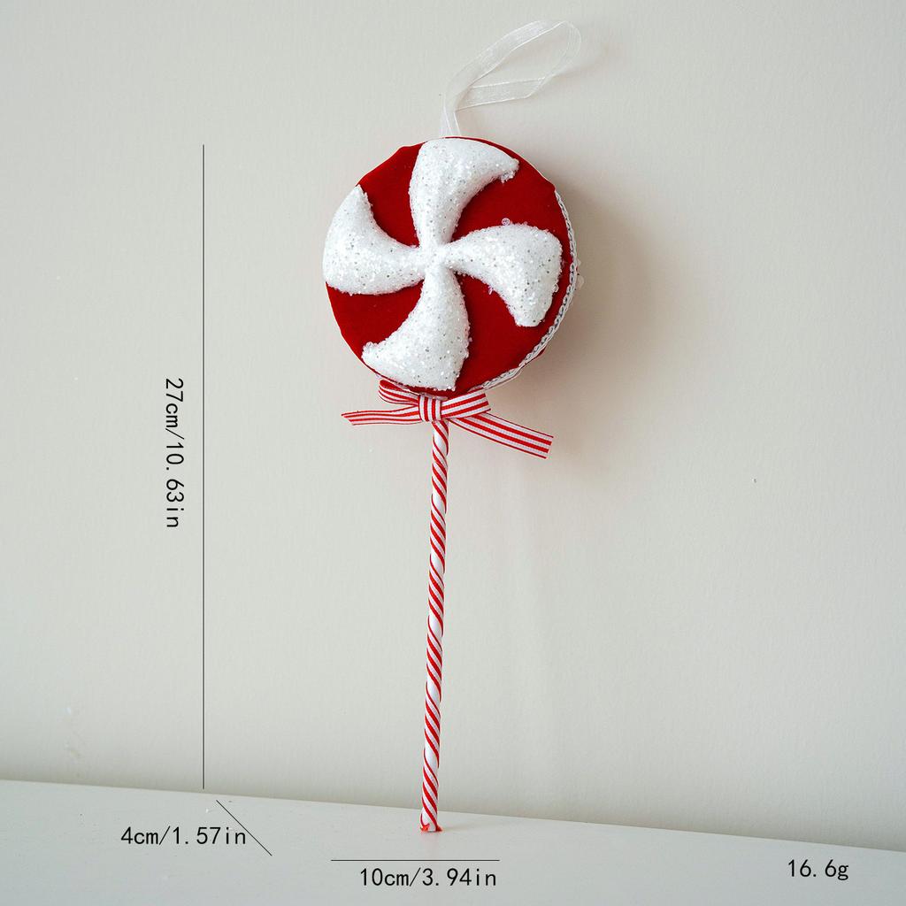 Multicolor Christmas Lollipop Decorations Foam Cartoon Candy Cane Hanging Pendants  New  Xmas Home Party Decor Navidad