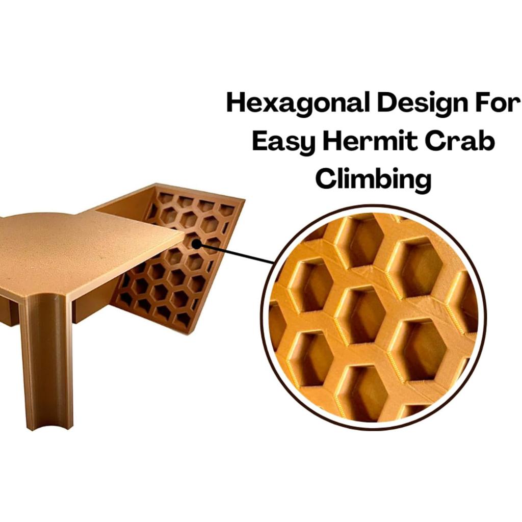 Hermit Crab Habitat Tunnel Cave Hidden Corner Environment Decoration Made Of Eco Friendly Resin For Reptile Tank Hide Setup