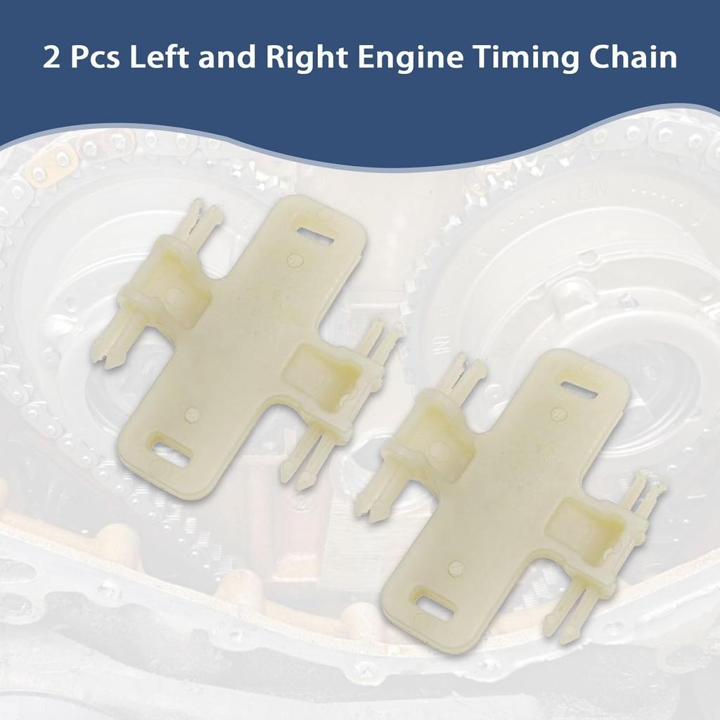 FZJDSD Left and Right Side Engine Timing Chain A2710521416 2710521416 Compatible with Mercedes-Benz C250 SLK250 1.8L 2.5L 3.5L 2012-2015