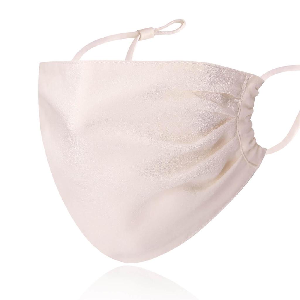 Double-Layer Silk Face Mask for Women - Breathable, Washable, Mulberry Silk, Sun Protection