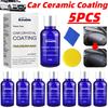 5/1PCS Car Liquid Ceramic Coat Super Hydrophobic Glass Coating Set Polysiloxane and Nano Materials Ceramics for Cars