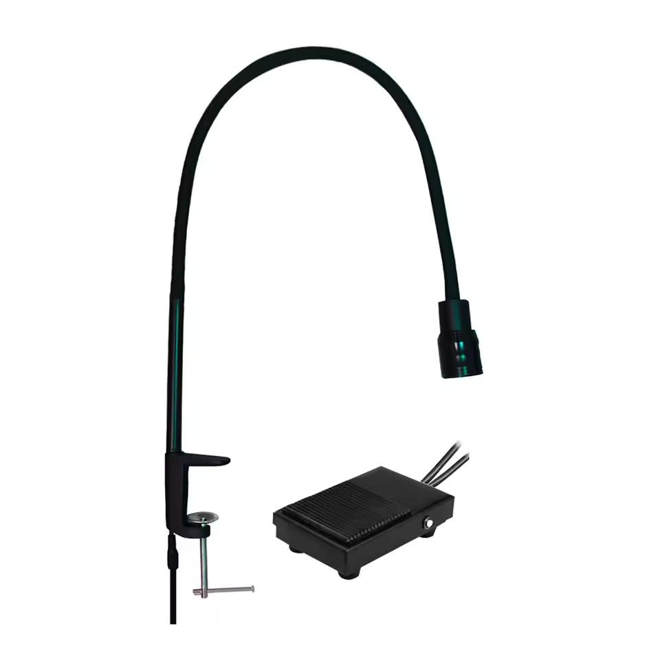 LED 10W Desktop Eyelash Lamp with Pedal Switch, for Eye Lash Extension Nail Glue Curing, Adjustable Light Focusing