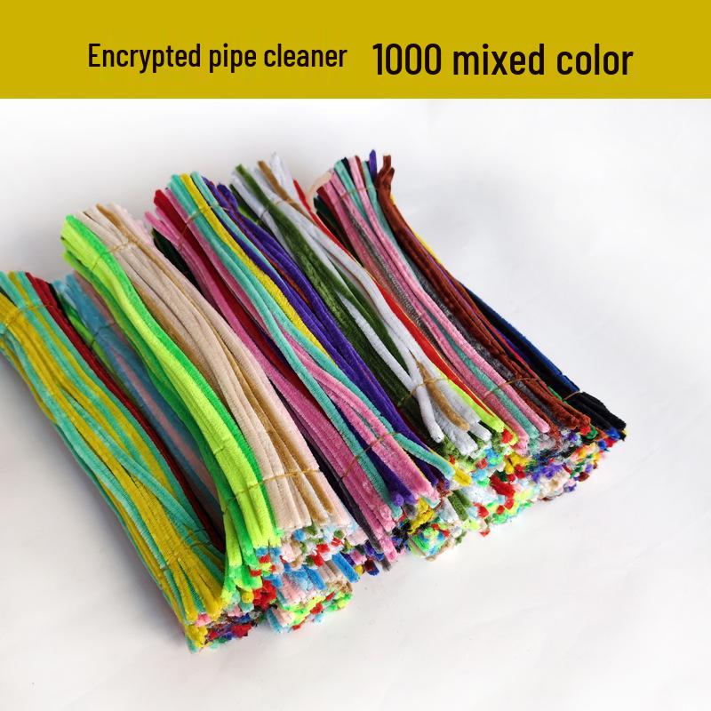 Kit Chenilles Colorées DIY: Cure-pipes chiffrés et modifiables pour les projets éducatifs pour enfants