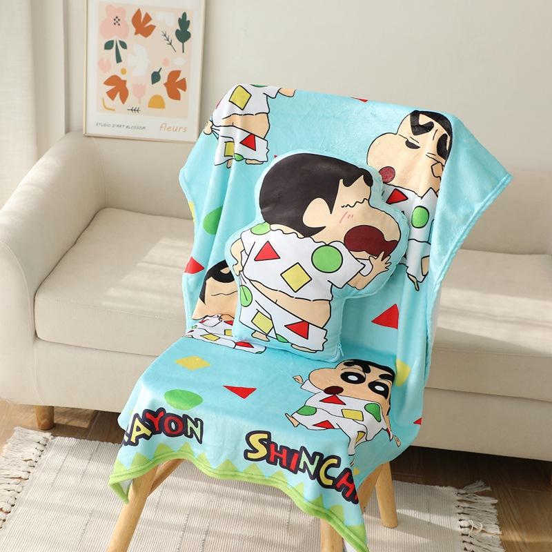 

Милая подушка-плед Крошка Сяосинь 2-в-1 Мультяшная Аниме Периферия Диванный Подушка Подушка для Спинки Кровати Кукла Single throw pillow 40x37cm 0.3kg