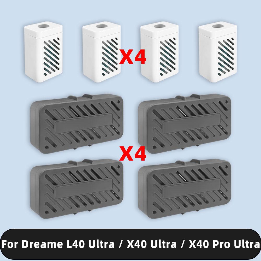 Kompatibel för ( Dreame L40 / X40 Ultra, X40 Pro Ultra, Matrix 10 Ultra ) Silverjonmodul, Luktborttagande Partiklar för Avfallstank