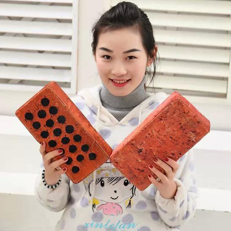 Touching Plush Simulation Tiles Office Nap Pillow Spoof Props Creative Novelty Funny Vent Hollow Red Brick Antistress Toys