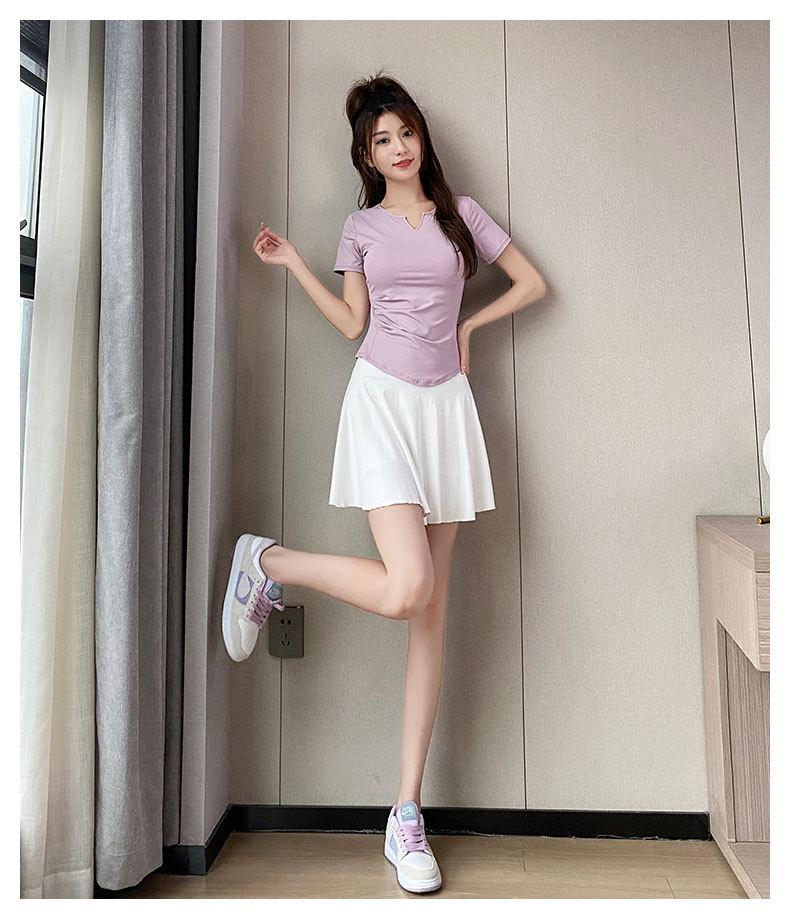 Dámská letní 2025 rychleschnoucí sada sportovního oblečení na badminton a tenis s plisovanou sukní