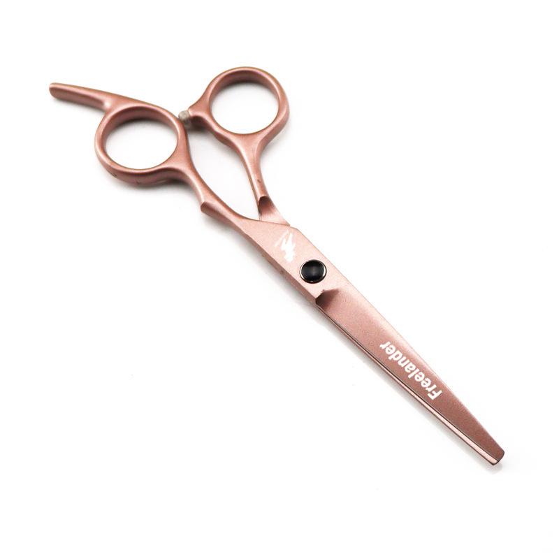 6.0" Rich Gold Painted Hairdressing Barber Scissors Set - Straight, Bangs, and Thinning Shears