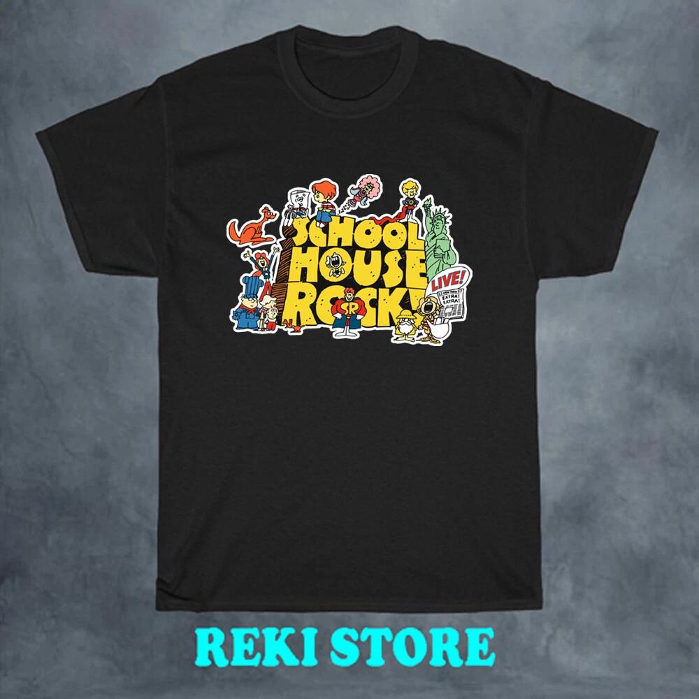 School House! Cartoons Movie Men s Black Size S-5XL 2XL