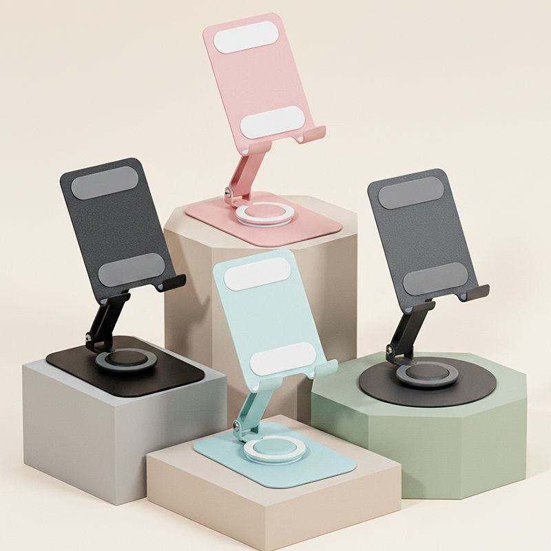 Tablet  Holder 360° Rotatable Desk Mobile Phone Stand Foldable Metal Holder Support For iPhone Samsung Xiaomi iPad Holder