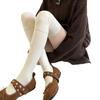 Solid Color Women Stockings Autumn Winter Wool Over The Knee Socks Women Thigh High Socks Japanese Knee High Socks Stockings New