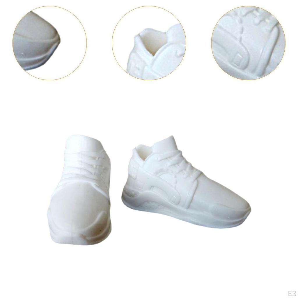 1/6 Man's Shoes Boys Shoes, Stylish Scene Photo Prop Pretend Play Toy Casual Classic,