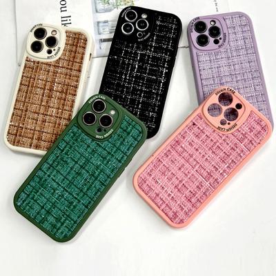 Funda trasera de tela de lujo para teléfono Infinix VIVO OPPO Reno Realme Huawei Nova Honor fundas suaves para teléfono inteligente