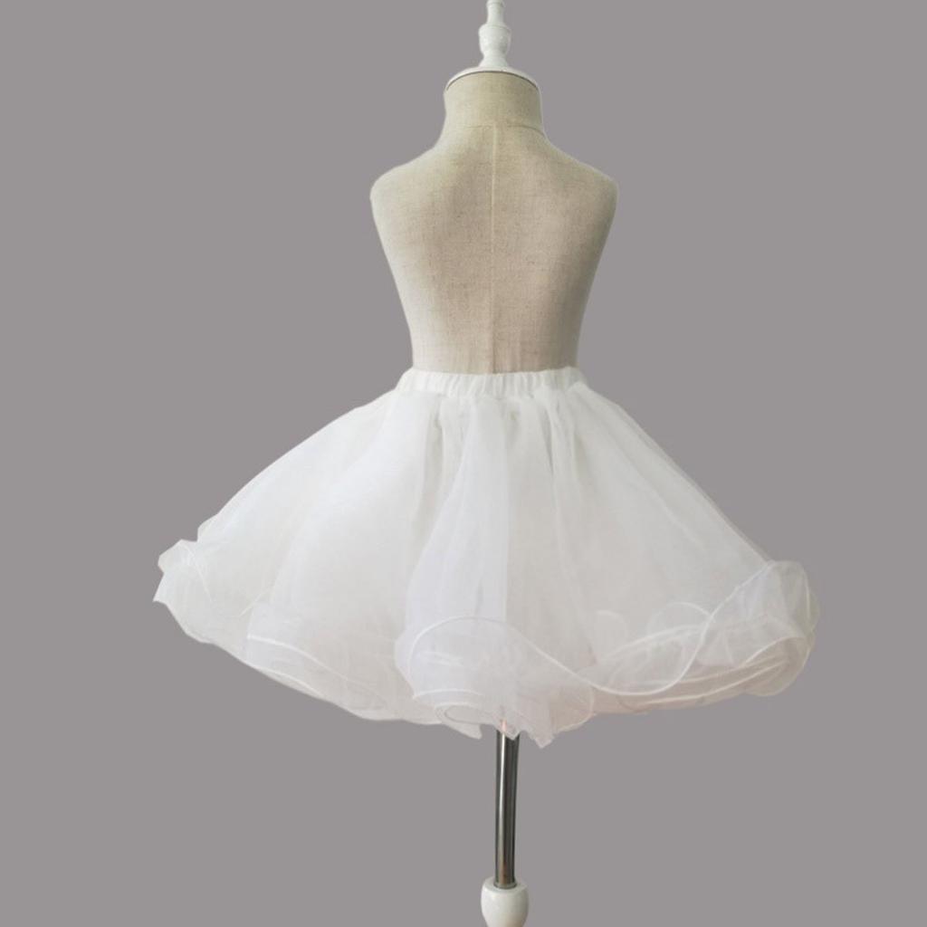 FORPEND Kleid TT15 mit Kostüm für Kinder Kinder-Volumen-Reifrock, Weiß, 35cm,