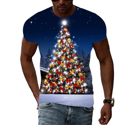 Neues Unisex Celebrate Christmas T-Shirt mit Druck Mode Lässig Kreativ Trend Herren T-Shirt Sommer Interessant Hip Hop T-Shirt