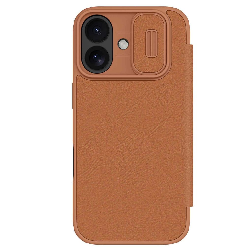 NILLKIN Qin Pro Series for iPhone 17 Case with Card Slots Leather Phone Cover