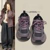 This Year's Popular Purple Dad Shoes Women's 2025 New Spring and Autumn Thick-soled Versatile Casual Sports Shoes