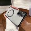 Case for Realme C67 Clear Magnetic Casing Electroplated Lens Frame Phone Cover